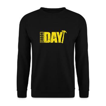 Labor Day in den Vereinigten Staaten von Amerika - Unisex Pullover - Schwarz - Vorne - Alina (178cm) & Michal (187cm)