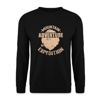 Adventure Expedition Bouldering - Unisex Sweatshirt - black - Front - Alina (178cm) & Michal (187cm)
