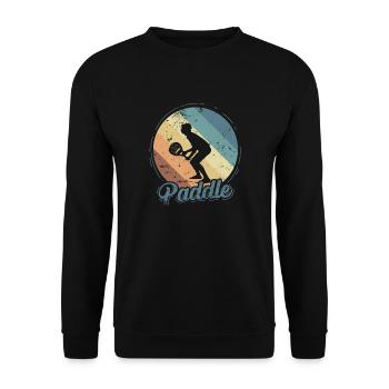 Joueur de padel Tennis - Sweat-shirt Unisexe - noir - Devant - Alina (178cm) & Michal (187cm)