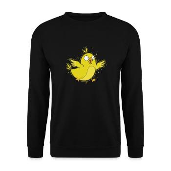 Canary sweet and yellow - Unisex Sweatshirt - black - Front - Alina (178cm) & Michal (187cm)