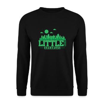 Little Rock, une ville de l’État de l’Arkansas, aux États-Unis. - Sweat-shirt Unisexe - noir - Devant - Alina (178cm) & Michal (187cm)