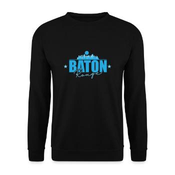 Baton Rouge, a city in the U.S. state of Louisiana - Unisex Sweatshirt - black - Front - Alina (178cm) & Michal (187cm)