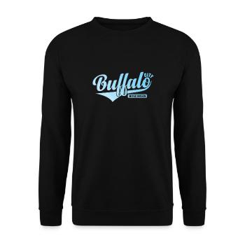 Buffalo City, Wisconsin City aux États-Unis - Sweat-shirt Unisexe - noir - Devant - Alina (178cm) & Michal (187cm)