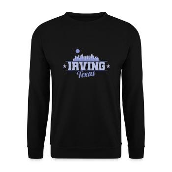 Irving, une ville du Texas, aux États-Unis - Sweat-shirt Unisexe - noir - Devant - Alina (178cm) & Michal (187cm)