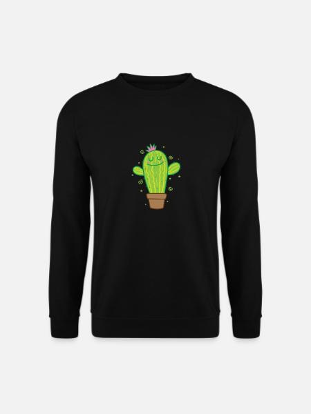 Cactus plant rejoices - Unisex Sweatshirt - black