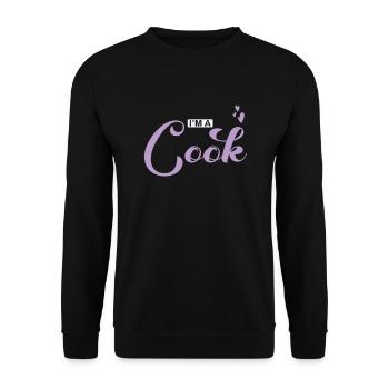 I'm a Cook Kochen Essen Küche - Unisex Pullover - Schwarz - Vorne - Alina (178cm) & Michal (187cm)