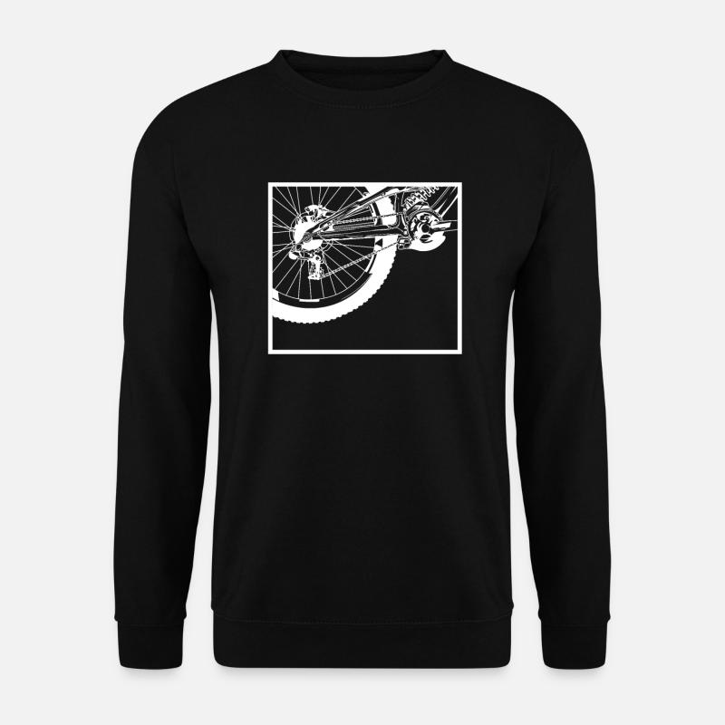 Roue arrière de vélo - Sweat-shirt Unisexe - noir