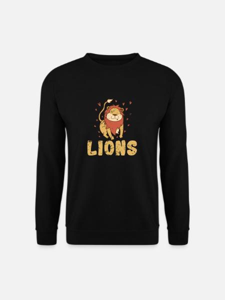 Lions in Africa Lion - Unisex Sweatshirt - black