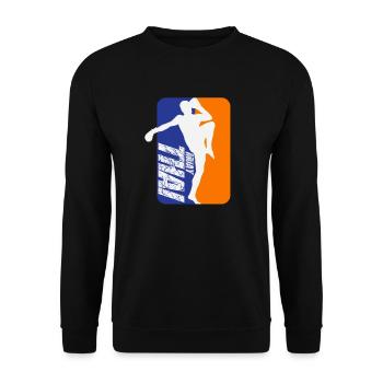 Muay Thai hobby sport cool - Sweat-shirt Unisexe - noir - Devant - Alina (178cm) & Michal (187cm)