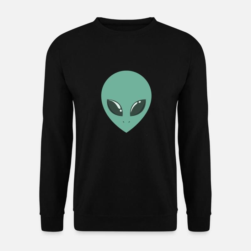 Alien symmetrischer Kopf - Unisex Pullover - Schwarz