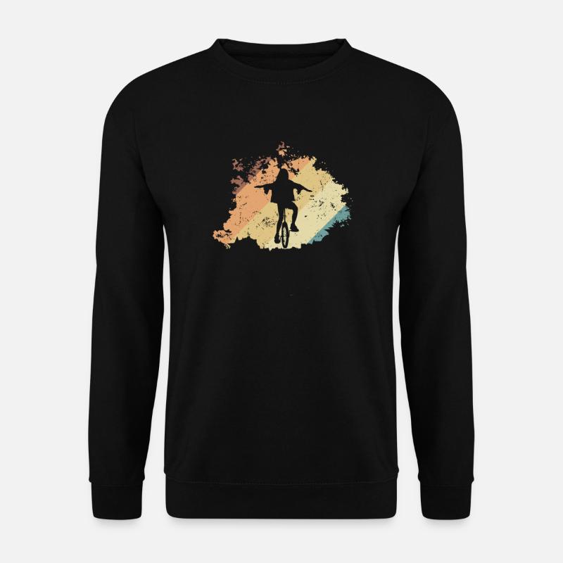 Freihändig Einrad fahren - Unisex Pullover - Schwarz