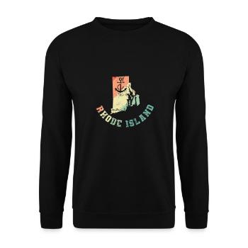 État d’origine du Rhode Island aux États-Unis - Sweat-shirt Unisexe - noir - Devant - Alina (178cm) & Michal (187cm)