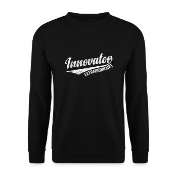 Innovateur extraordinaire - Sweat-shirt Unisexe - noir - Devant - Alina (178cm) & Michal (187cm)