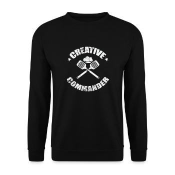 Commandant créatif - Sweat-shirt Unisexe - noir - Devant - Alina (178cm) & Michal (187cm)