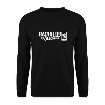 Bachelor of Science Naturwissenschaften - Unisex Pullover - Schwarz - Vorne - Alina (178cm) & Michal (187cm)