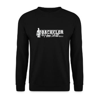 Bachelor of Fine Arts Artistic Works - Unisex Sweatshirt - black - Front - Alina (178cm) & Michal (187cm)