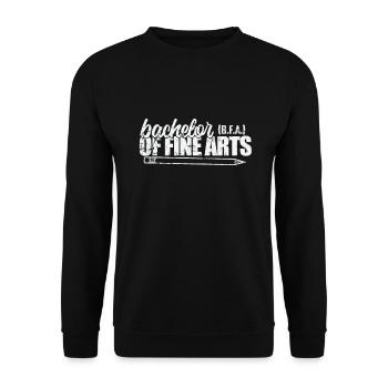 Bachelor of Fine Arts Professional Arts - Unisex Sweatshirt - black - Front - Alina (178cm) & Michal (187cm)