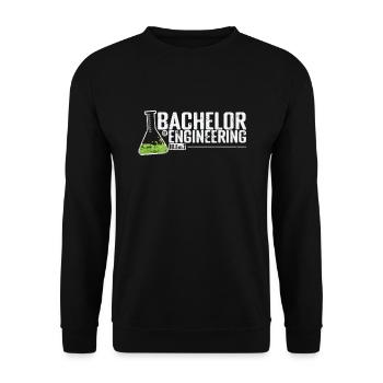 Bachelor of Engineering Engineering and Design - Unisex Sweatshirt - black - Front - Alina (178cm) & Michal (187cm)