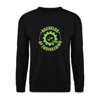 Bachelor of Engineering Ingenieurtechnik - Unisex Sweatshirt - black - Front - Alina (178cm) & Michal (187cm)