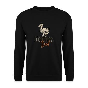 Oiseau Dodo de la Réunion - Sweat-shirt Unisexe - noir - Devant - Alina (178cm) & Michal (187cm)