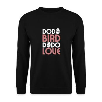 Dodo Bird Dodo Love - Unisex Sweatshirt - black - Front - Alina (178cm) & Michal (187cm)