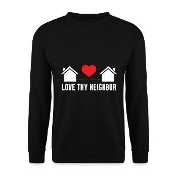 Dear Thank You Neighbor - Unisex Sweatshirt - black - Front - Alina (178cm) & Michal (187cm)