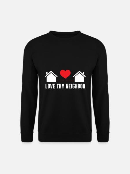 Merci, voisin - Sweat-shirt Unisexe - noir