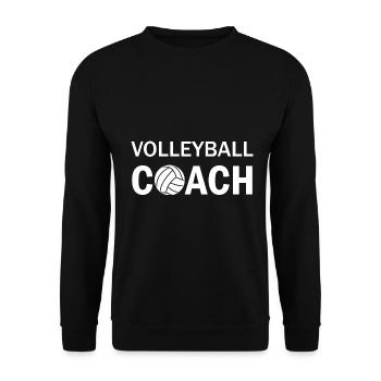 Volleyball Coach - Unisex Sweatshirt - black - Front - Alina (178cm) & Michal (187cm)