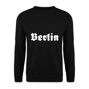 Berlin - Unisex Sweatshirt - black - Front - Alina (178cm) & Michal (187cm)
