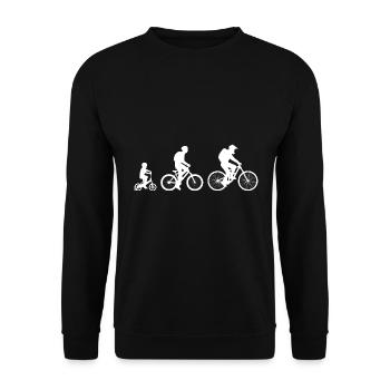 Famille à vélo - Sweat-shirt Unisexe - noir - Devant - Alina (178cm) & Michal (187cm)