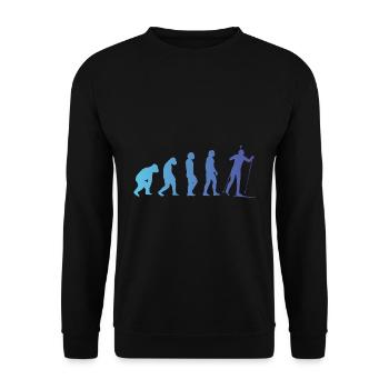 Biathlon Sports d’hiver Evolution Cadeau Biathlète - Sweat-shirt Unisexe - noir - Devant - Alina (178cm) & Michal (187cm)