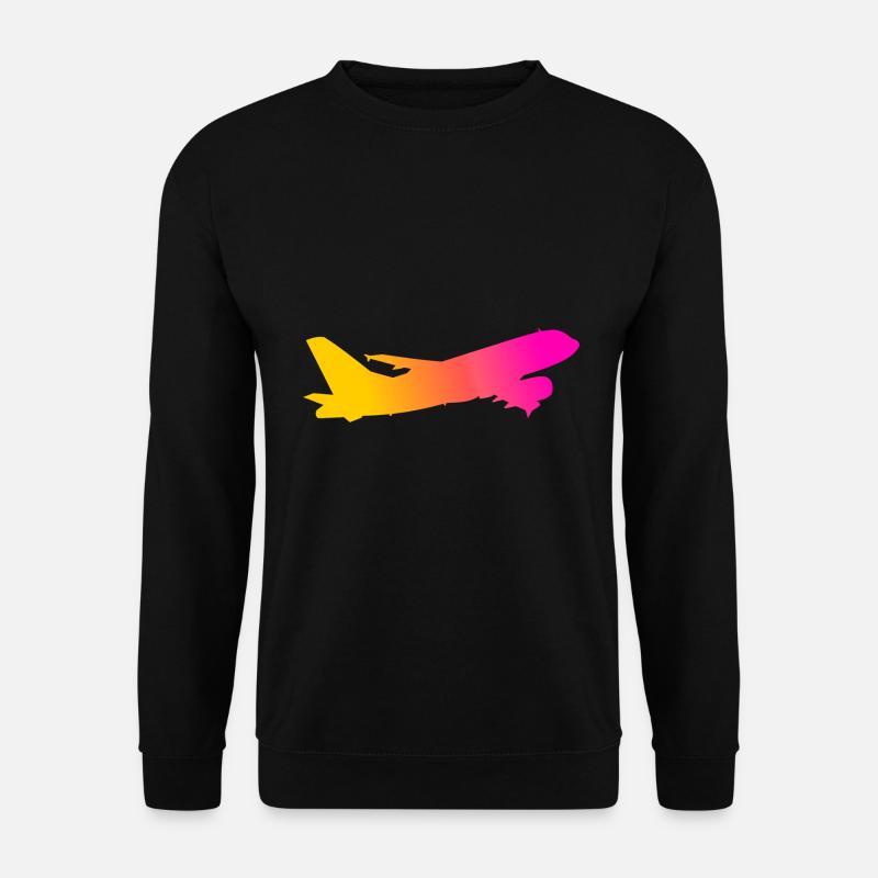 Flugzeug - Unisex Pullover - Schwarz