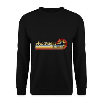 Spargel - Unisex Pullover - Schwarz - Vorne - Alina (178cm) & Michal (187cm)