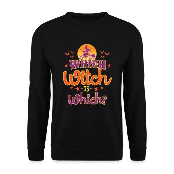 Sorcière est quel cadeau de costume de sorcière d'halloween - Sweat-shirt Unisexe - noir - Devant - Alina (178cm) & Michal (187cm)