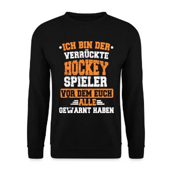 Stage de hockey en salle - Sweat-shirt Unisexe - noir - Devant - Alina (178cm) & Michal (187cm)