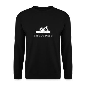 dieu du boi - Sweat-shirt Unisexe - noir - Devant - Alina (178cm) & Michal (187cm)