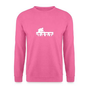 charpentier sur un toit - Sweat-shirt Unisexe - rose - Devant