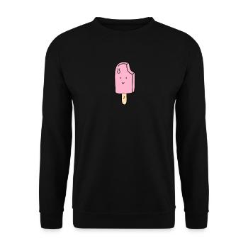 Glace qui sourit - Sweat-shirt Unisexe - noir - Devant - Alina (178cm) & Michal (187cm)