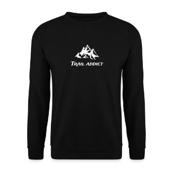 Trail addict - Sweat-shirt Unisexe - noir - Devant - Alina (178cm) & Michal (187cm)