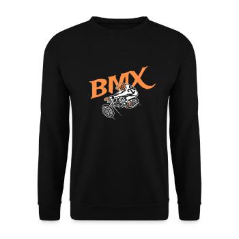 BMX race - Sweat-shirt Unisexe - noir - Devant - Alina (178cm) & Michal (187cm)