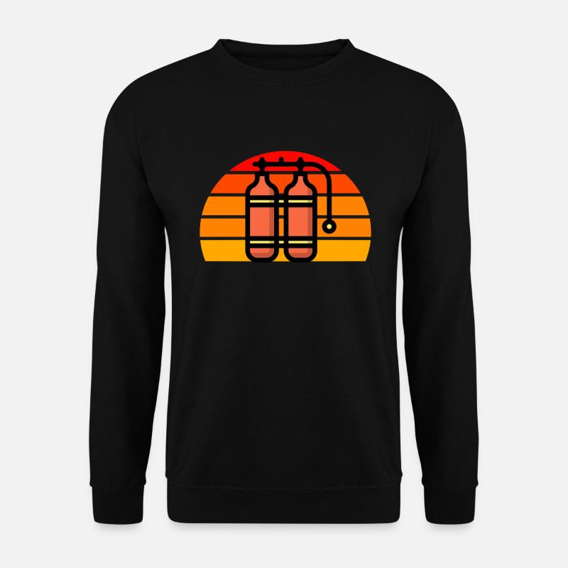Sauerstoffflasche Taucher - Unisex Pullover - Schwarz