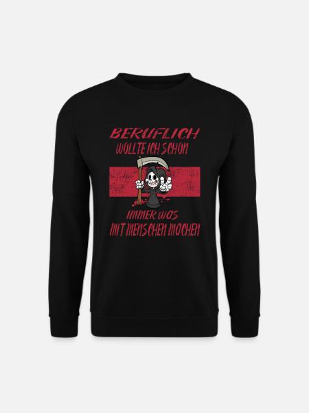 Beruflich Sensenmann - Unisex Pullover - Schwarz