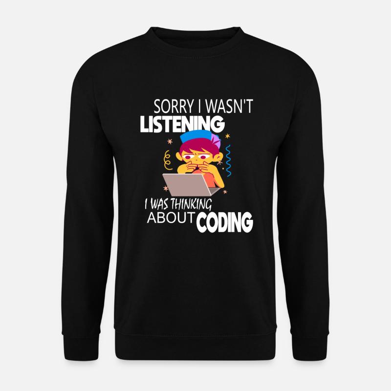 Programmeur codeur de codage - Sweat-shirt Unisexe - noir