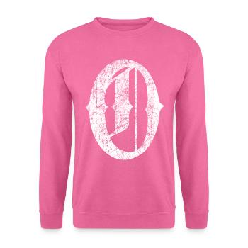 Tshirt alphabet initiale O - Sweat-shirt Unisexe - rose - Devant