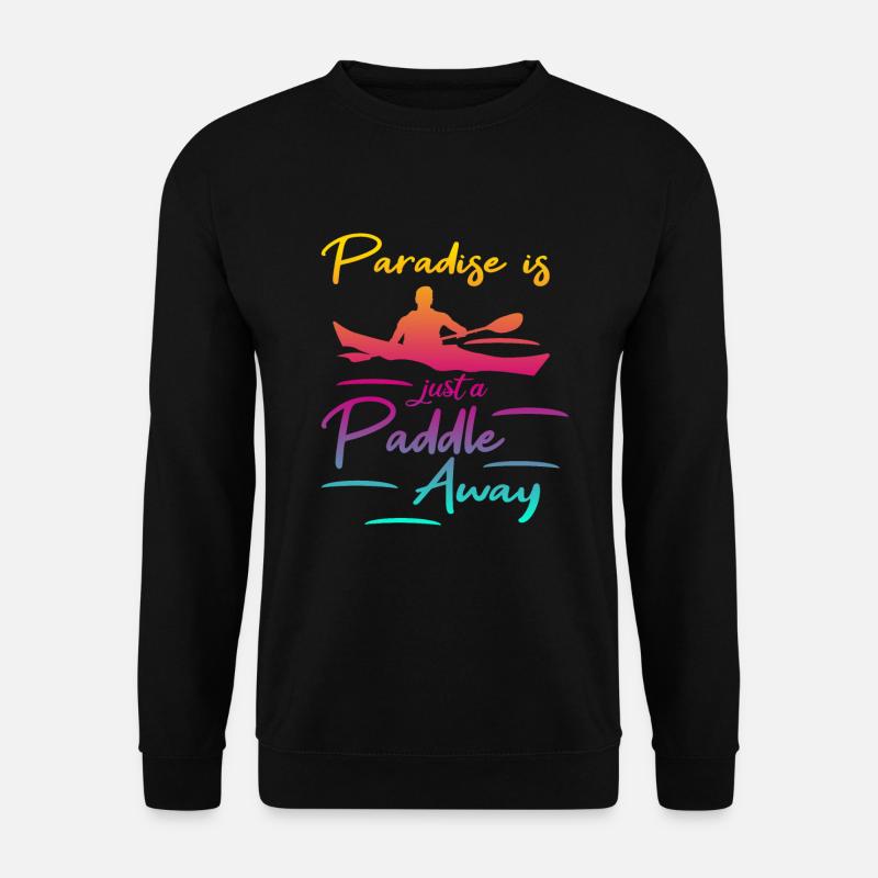 Kayak Canoe Paddle Paddle Boat - Unisex Sweatshirt - black