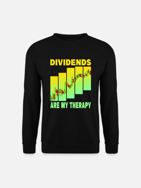 Dividends are my Therapy - Unisex Sweatshirt - black