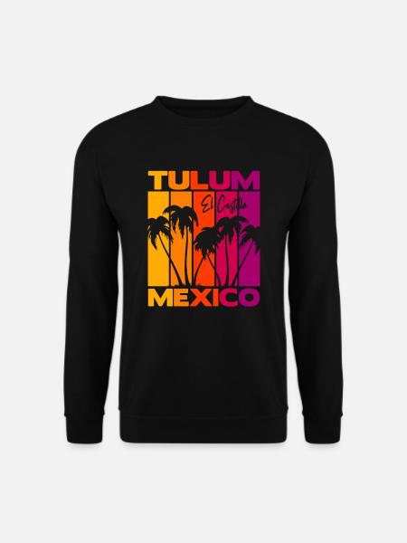 Tulum El Castillo Mexico - Unisex Pullover - Schwarz