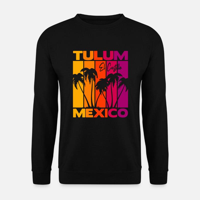 Tulum El Castillo Mexico - Unisex Pullover - Schwarz
