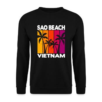Sao Beach Vietnam - Unisex Pullover - Schwarz - Vorne - Alina (178cm) & Michal (187cm)
