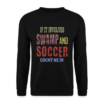 Soccer des marais - Sweat-shirt Unisexe - noir - Devant - Alina (178cm) & Michal (187cm)